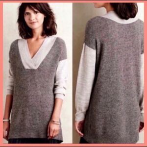 ANTHRO SOFT BOULDERS WOOL ALPACA TUNIC SWEATER S